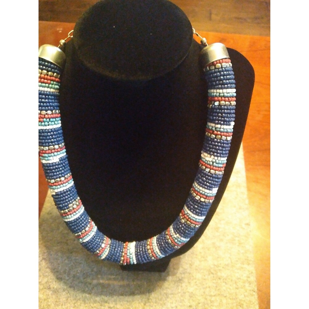 TWISTED Bead Strand Spiral Womens Multi-color Necklace Jewelry